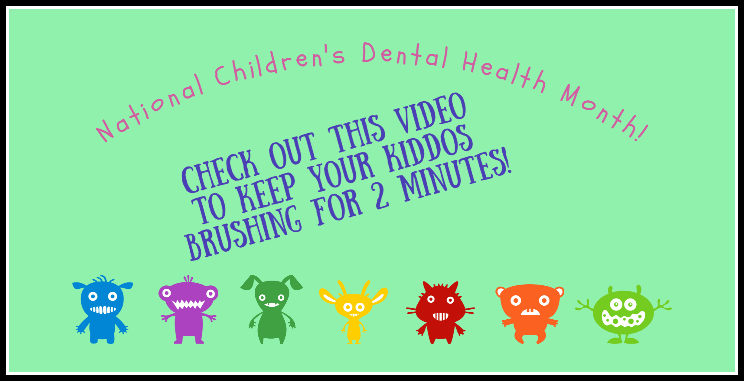 Keep kiddos motivated to brush for 2 minutes! Watch this video!